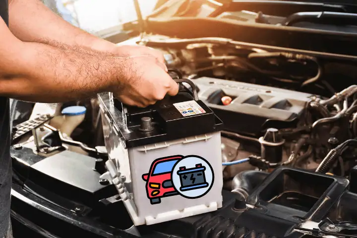 تبديل بطارية السيارة